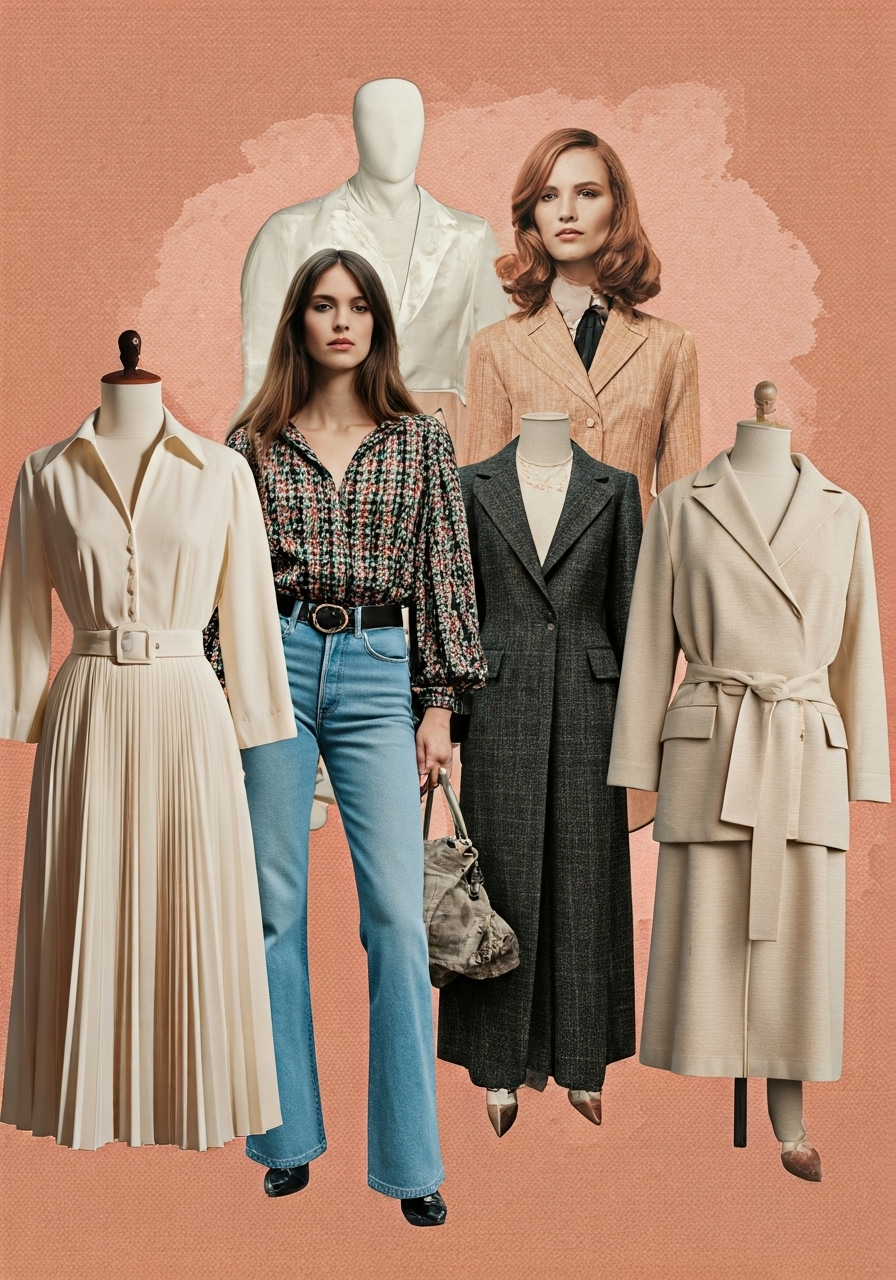Persone con abiti anni ’80 caratterizzati da colori vivaci, spalline larghe e look audaci.